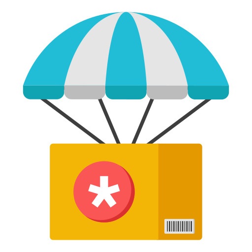 paquete médico icono gratis