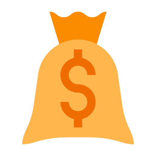 sac d'argent Icône gratuit