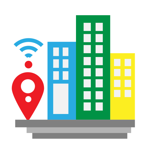 ciudad inteligente icono gratis