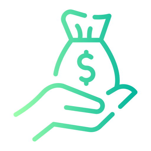 bolsa de dinero icono gratis