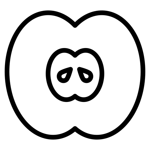 halber apfel kostenlos Icon