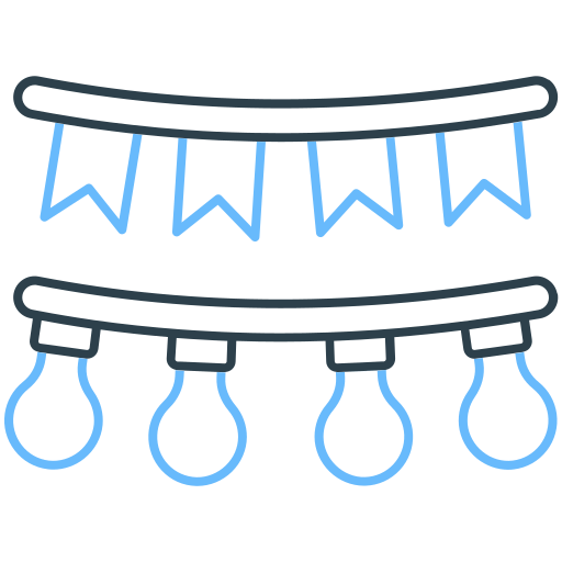 festón icono gratis