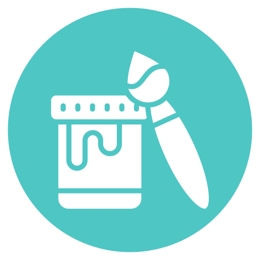 pincel para pintar icono gratis