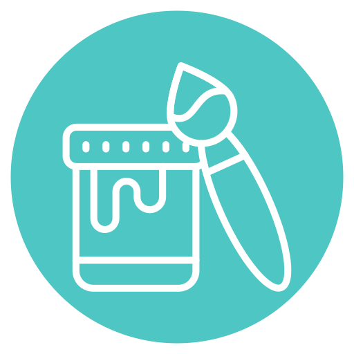 pincel para pintar icono gratis