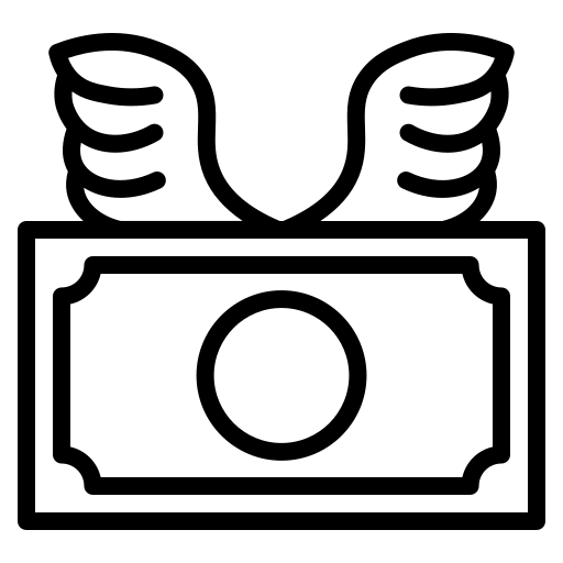 geldflügel kostenlos Icon geldflügel kostenlos Icon