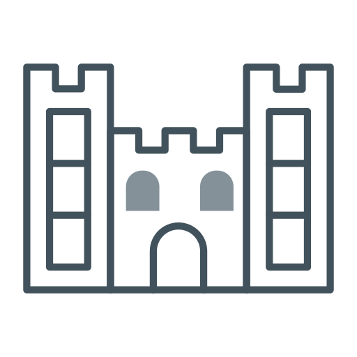 castillo de arena icono gratis