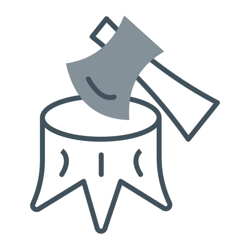 deforestación icono gratis