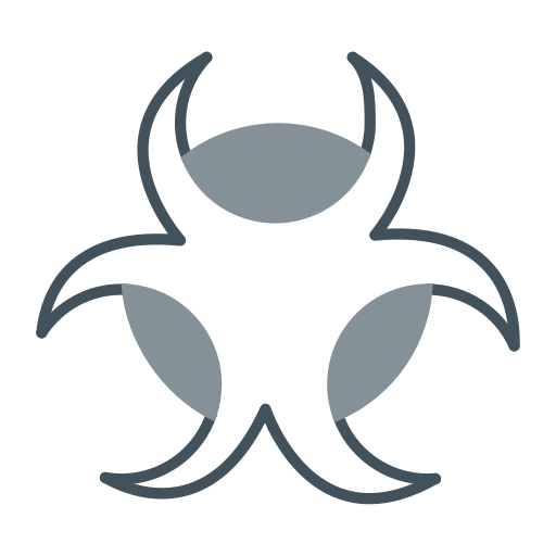 riesgo biológico icono gratis