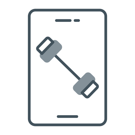 aplicación de fitness icono gratis