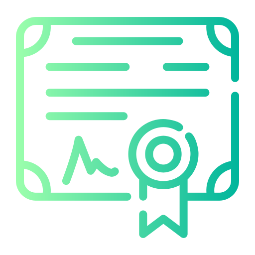 certificado icono gratis