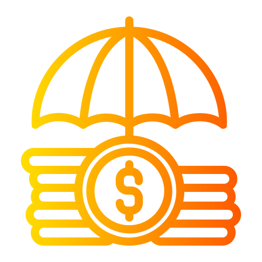 seguro de inversión icono gratis