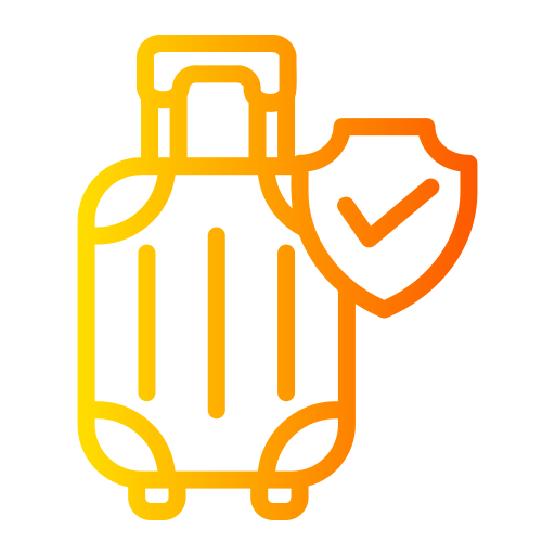 seguro de viaje icono gratis