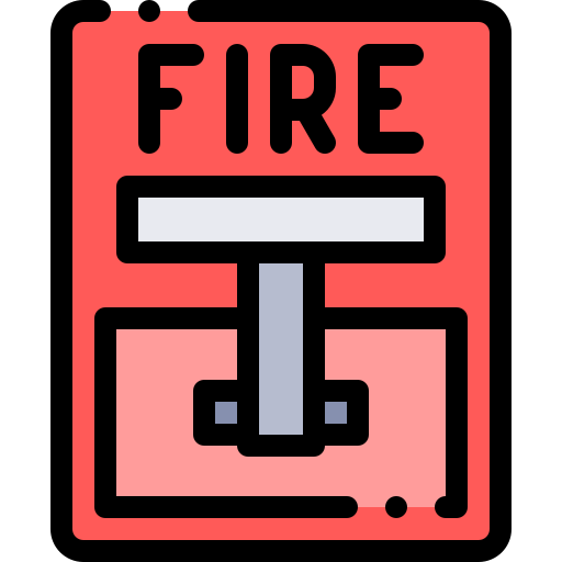 Alarma de incendios icono gratis