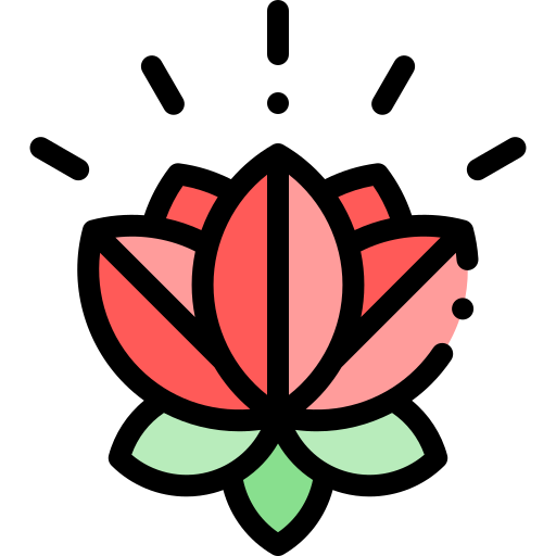 Lotus Detailed Rounded Lineal color icon