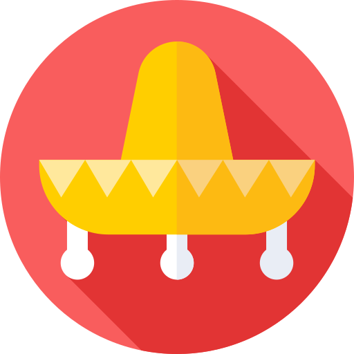 Sombrero mexicano icono gratis