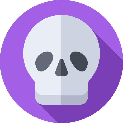 Skull Flat Circular Flat icon