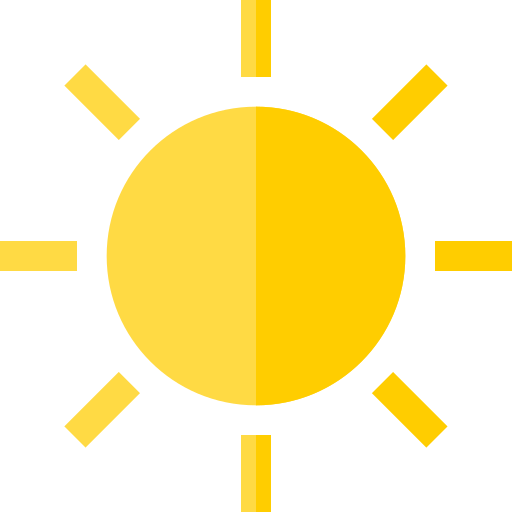 Sun Basic Straight Flat icon