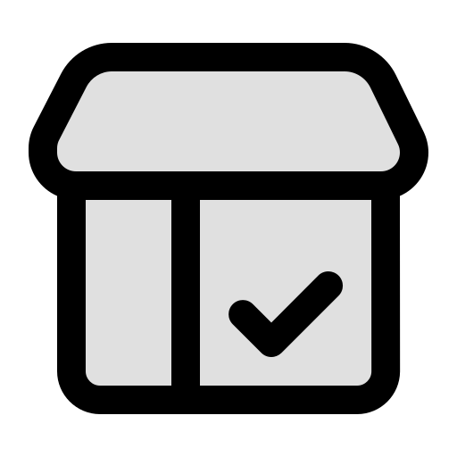 tienda verificada icono gratis