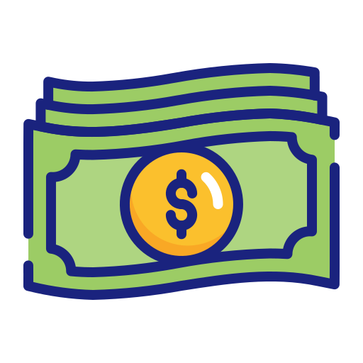 dinero en efectivo icono gratis