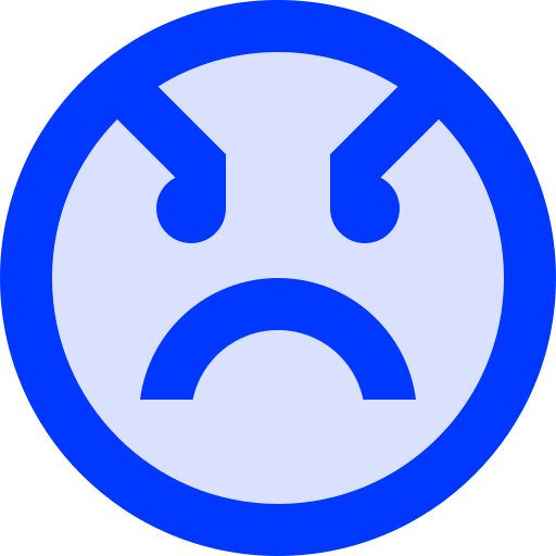 cara enojada icono gratis