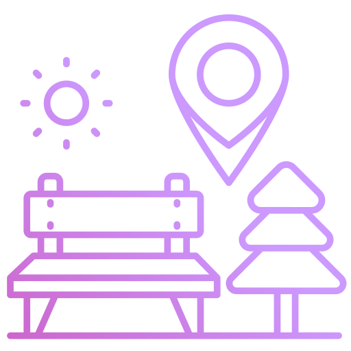 ubicación del parque icono gratis