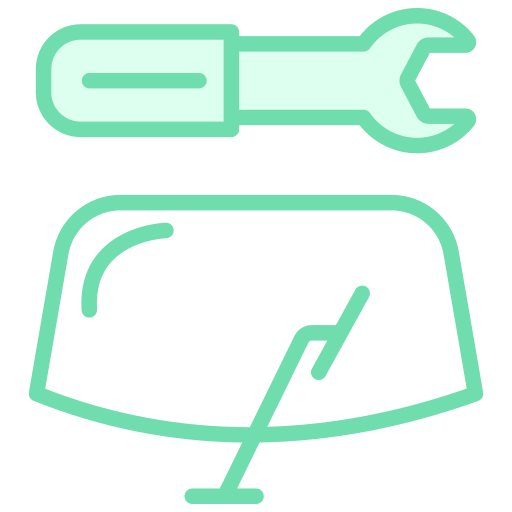 reparación de parabrisas icono gratis