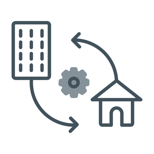 Hybrid work free icon