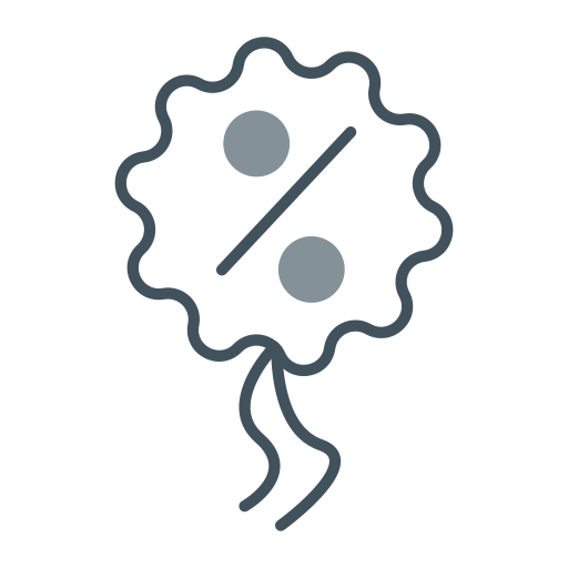 descuento online icono gratis