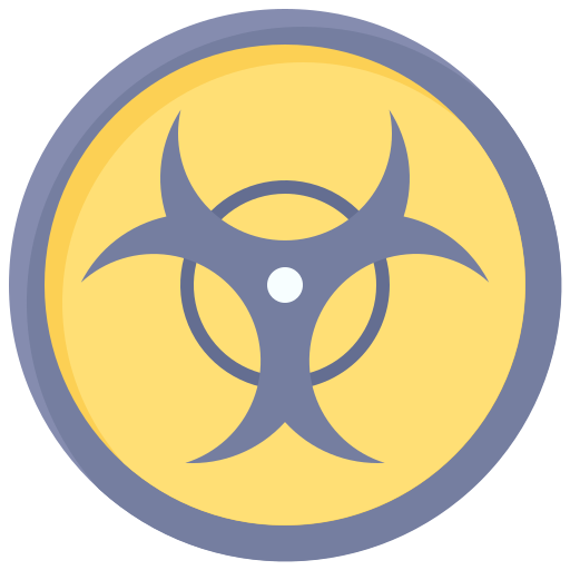 Biohazard sign free icon