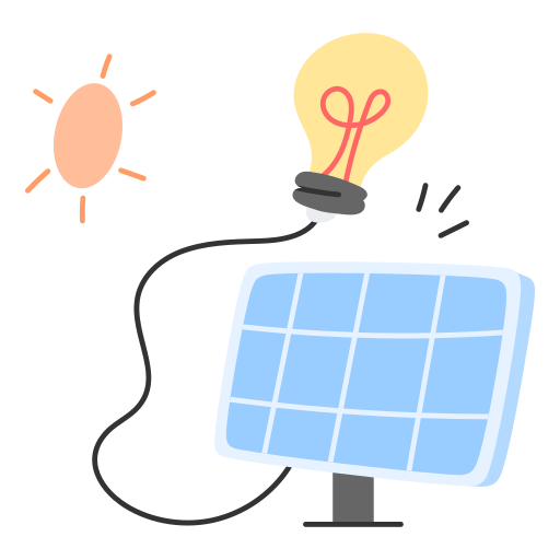 Énergie solaire Icône gratuit Énergie solaire Icône gratuit