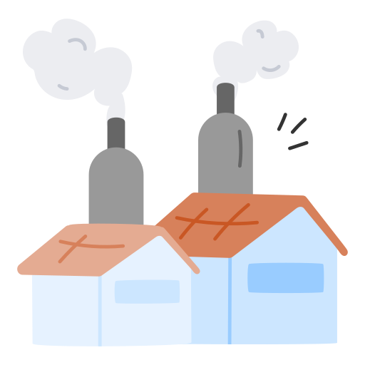 Factory pollution free icon Factory pollution free icon