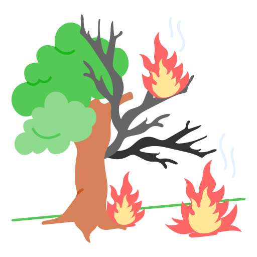 Forest fire free icon