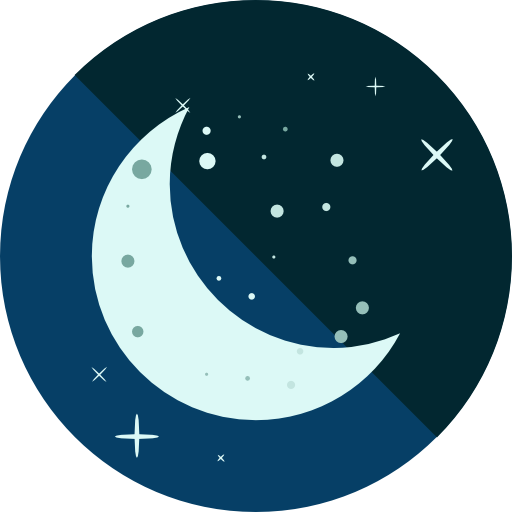 Half moon - Free nature icons