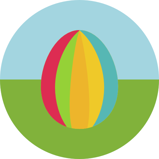 huevo de pascua icono gratis