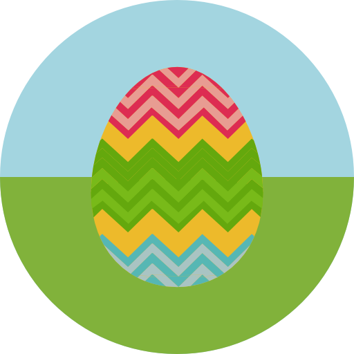 huevo de pascua icono gratis