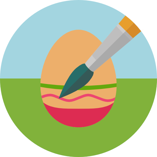 huevo de pascua icono gratis