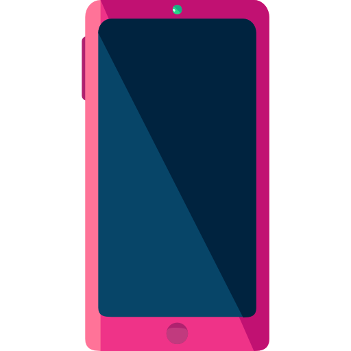 pink mobile phone icon