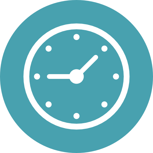 Clock Roundicons Circle flat icon