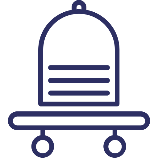 carrito de hotel icono gratis