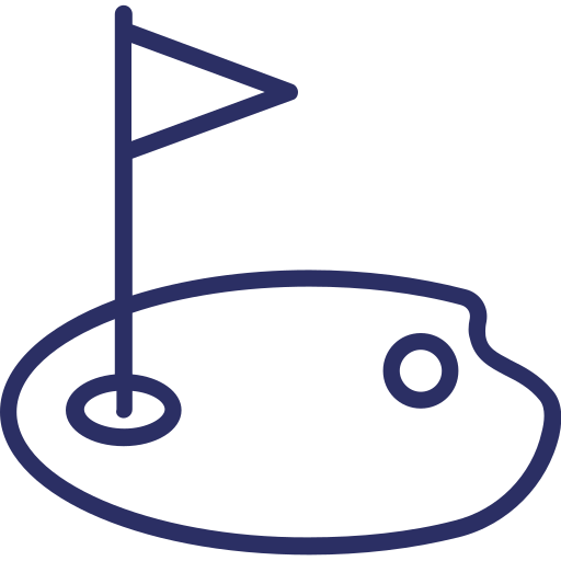 campo de golf icono gratis