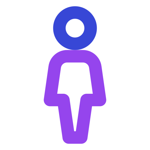 Пользователь женского пола бесплатно иконка