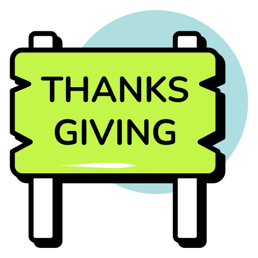 acción de gracias icono gratis