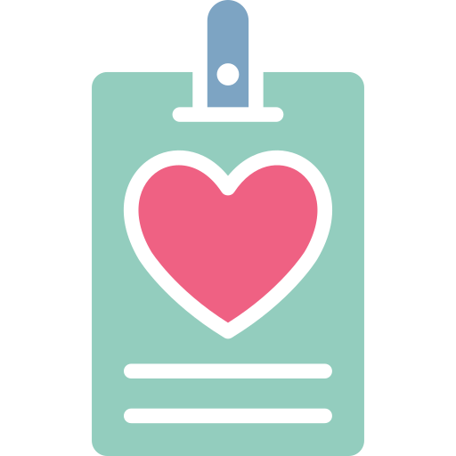 tarjeta de amor icono gratis