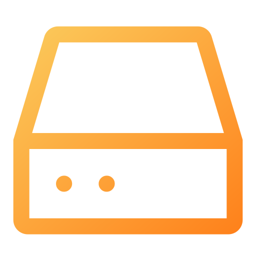 Hard drive free icon