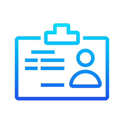 tarjeta de identificación icono gratis