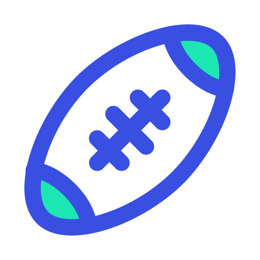 pelota de rugby icono gratis