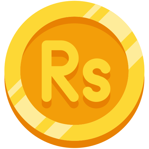 moneda de rupia paquistaní icono gratis