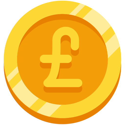 moneda de libra icono gratis