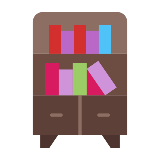 Bookshelf free icon Bookshelf free icon