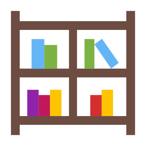 Étagères à livres Icône gratuit
